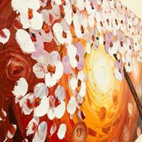 Load image into Gallery viewer, Hand Painted Acrylic Thick Textured Stretched Canvas Art “The Colorful Cherry”