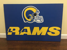 Load image into Gallery viewer, NFL team RAMS Print on Canvas Wall Decor