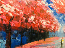 Load image into Gallery viewer, 'The Cherry Blossoms’ Hand Painted Textured Canvas Art Painting