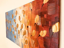 Load image into Gallery viewer, Hand Painted Thick Textured Canvas Art “The Golden Bulbs”