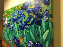 Load image into Gallery viewer, Reproduction Hand Painted Canvas Art 'Van Gogh Irises'
