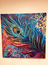 Load image into Gallery viewer, Brand new Peacock Feather Printed Canvas Painting for Home Decor