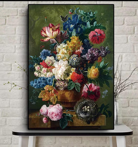 Beautiful Flowers Print on Canvas Wall Decor