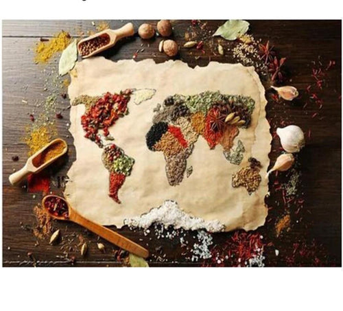 ‘Spicy World’ Beautiful Canvas Print for Dinning Space Decor