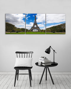 3PC EIFFEL TOWER CANVAS PAINTING FOR WALL DECOR SPACE