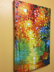Brand New Hand Painted, Textured Canvas Art Painting "Colors of Love"