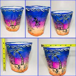 Eco Friendly Planters / Pots for Hanging or Home Decoration (6" Size) Hand Crafted