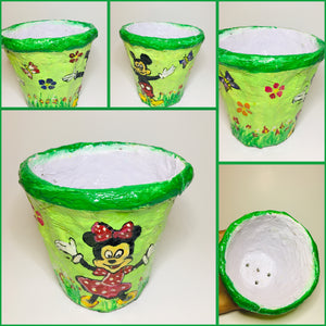Eco Friendly Pots / Planters Hand Crafted for Hanging or Kids Room Decoration (4.5" Size)
