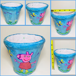 Eco Friendly Pots / Planters Hand Crafted for Hanging or Kids Room Decoration (4.5" Size)