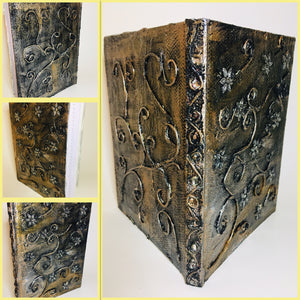 Hand Crafted Journal / Personal Diary Hard Cover made with Waste Material