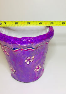 Eco Friendly Pots / Planters Hand Crafted for Hanging or Kids Room Decoration (4.5" Size) Hand Crafted