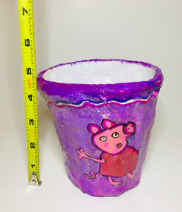 Eco Friendly Pots / Planters Hand Crafted for Hanging or Kids Room Decoration (4.5" Size) Hand Crafted