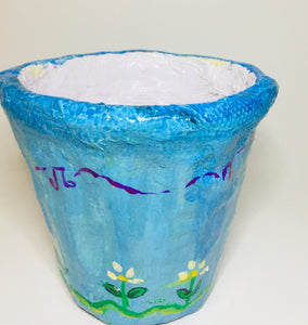 Eco Friendly Pots / Planters Hand Crafted for Hanging or Kids Room Decoration (4.5" Size)