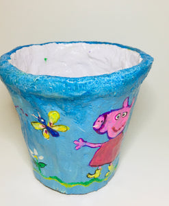 Eco Friendly Pots / Planters Hand Crafted for Hanging or Kids Room Decoration (4.5" Size)