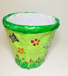 Eco Friendly Pots / Planters Hand Crafted for Hanging or Kids Room Decoration (4.5" Size)