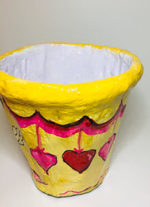 Eco Friendly Pots / Planters Hand Crafted for Hanging or Home Decoration (4.5" Size) Kids