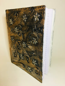 Hand Crafted Journal / Personal Diary Hard Cover made with Waste Material