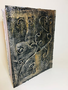Hand Crafted Journal / Personal Diary Hard Cover made with Waste Material