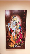 Load image into Gallery viewer, BRAND NEW STRETCHED PRINTED CANVAS PAINTING OF ‘RADHA-KRISHNA&#39;
