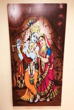 Load image into Gallery viewer, BRAND NEW STRETCHED PRINTED CANVAS PAINTING OF ‘RADHA-KRISHNA&#39;