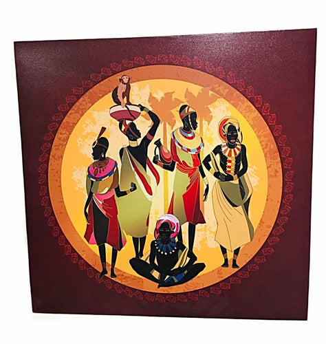 New Beautiful African Tribal People Print on Canvas for Room Decor