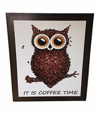 Load image into Gallery viewer, New Canvas Print of Coffee Bean Owl for Wall Decor