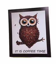 Load image into Gallery viewer, New Canvas Print of Coffee Bean Owl for Wall Decor