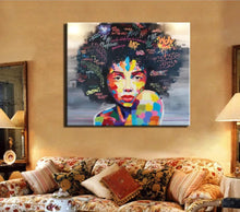 Load image into Gallery viewer, Fizzy Hair Print on Canvas Wall Decor Painting
