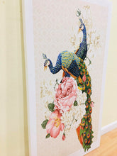 Load image into Gallery viewer, “Beautiful and Colorful Peacocks&quot; art Print on Canvas Painting