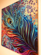Load image into Gallery viewer, Brand new Peacock Feather Printed Canvas Painting for Home Decor