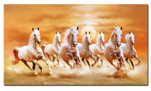 Load image into Gallery viewer, White Running Horses Canvas Print Wall Decor Painting