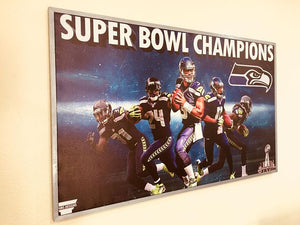 1 PC Brand New Framed Canvas Print “Super Bowl Champions”
