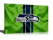 Load image into Gallery viewer, Seahawks Stretched Print on Canvas Painting