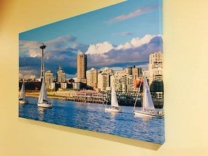 NEW SEATTLE SPACE-NEEDLE PRINTED CANVAS FOR ROOM DECOR