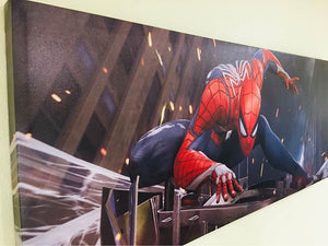 New Spider Man Printed Stretched Canvas Painting