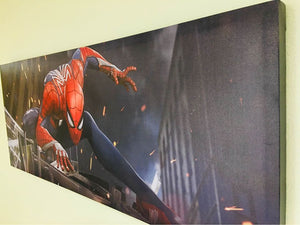 New Spider Man Printed Stretched Canvas Painting