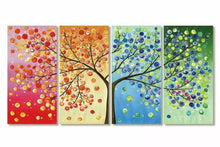 Load image into Gallery viewer, &#39;4 Season Tree Life&#39; Stretched Print on Canvas Wall Decor