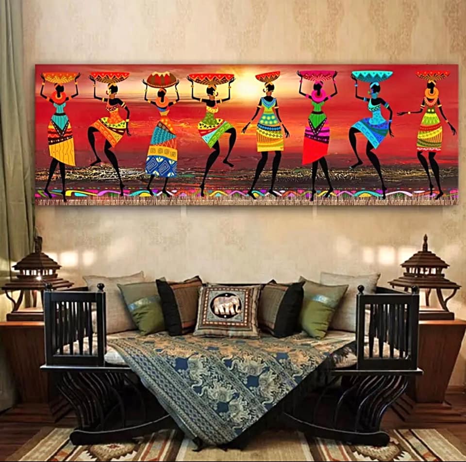 Brand New Amazing Printed Canvas For Home Decor Tribal Art