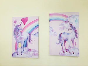 New Unicorn Printed Canvas Painting for Room Decor