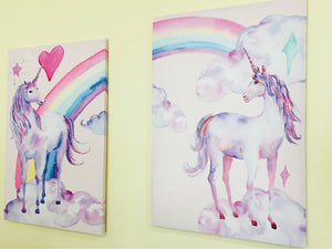 New Unicorn Printed Canvas Painting for Room Decor