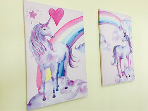 New Unicorn Printed Canvas Painting for Room Decor